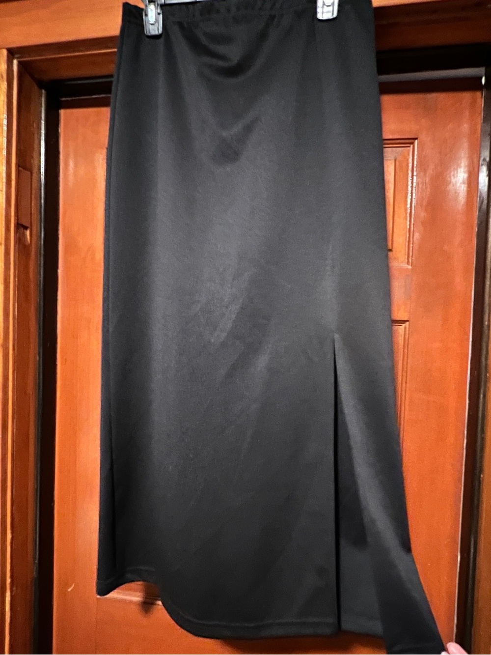 Joe Benbasset Black Midi Skirt with Side Slit